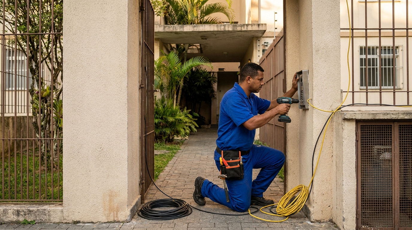 Instalacao de interfone profissional em Joinville‑SC